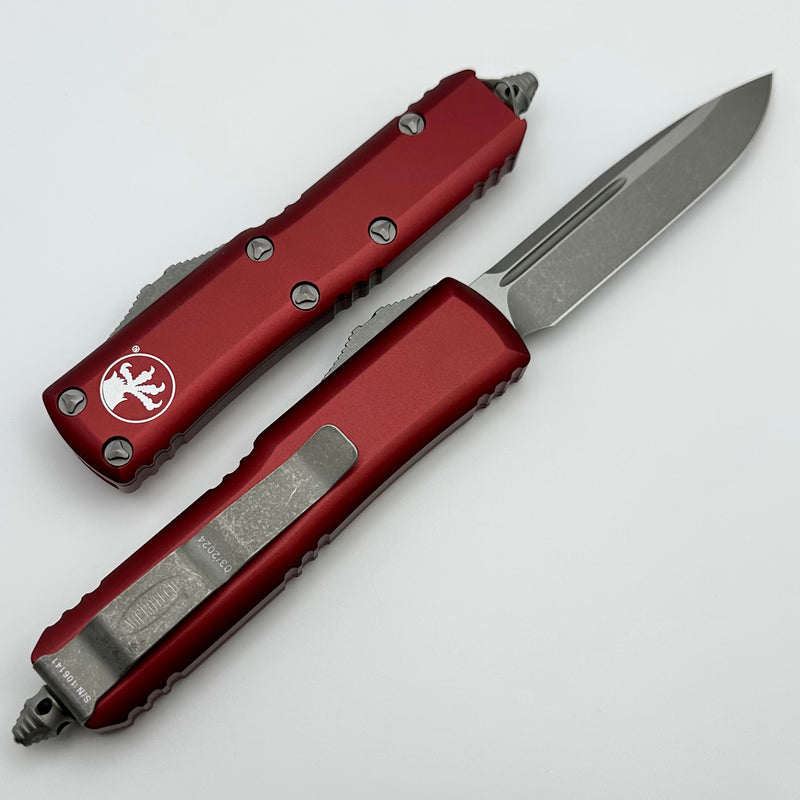 Microtech UTX-85 Single Edge S/E Apocalyptic Standard & Merlot 231-10APMR