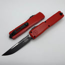Microtech Ultratech ZBP Tactical S/E w/ Red Cerakote Handle 1121-1RD