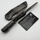 Microtech Marfione Select MSI RAM LOK DLC Frag Titanium Handles w/ DLC Accents & DLC Part Serrated M390MK 210-2DLCTFRMS1