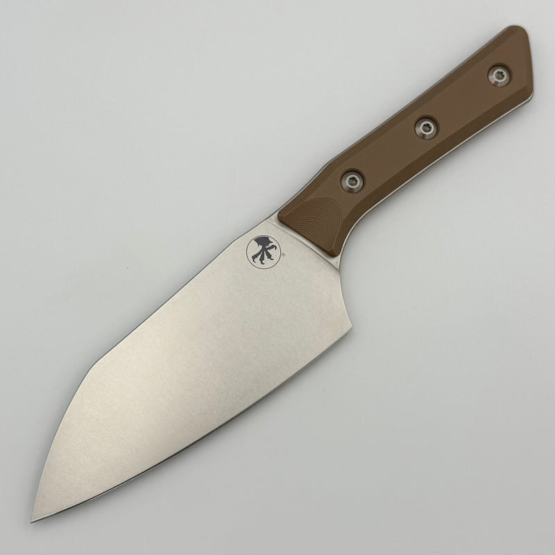 Microtech Santoku 6" Coyote Tan G-10 Handle w/ Stonewash M390MK 3200-10CE