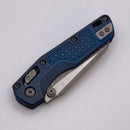 Microtech Marfione Select MSI RAM LOK Antique Blue Mini Frag Titanium Handles w/ Blue Accents & Apocalyptic Part Serrated M390MK 210M-11APFRMS2