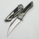 SharpByDesign Derecho Titanium w/ Carbon Fiber Inlays & M390 DER-GY-CF