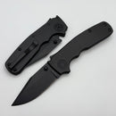 Demko Shark Cub Stealth Black Aluminum Handles & Clip Point DLC 20CV