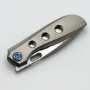 Poikilo Blade Gecko S1.1 Titanium Handles w/ Blue Ti Accents & Satin M398