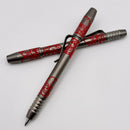 Borka Ti2Design TechLiner Grid Skulls Burnished w/ Red Skulls Regular 5.1" Pen