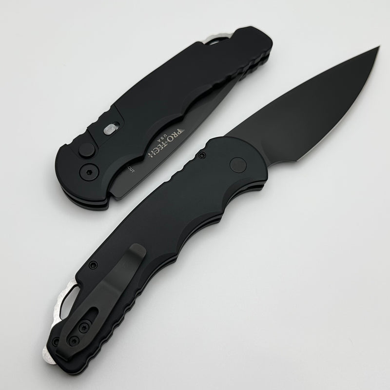 Pro-Tech TR-4 Auto Black Handle w/ Safety & DLC MagnaCut T4103