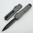 Microtech Ultratech ZBP D/E DLC w/ Natural Clear Handle Signature Series 1122-1DLCTNCS