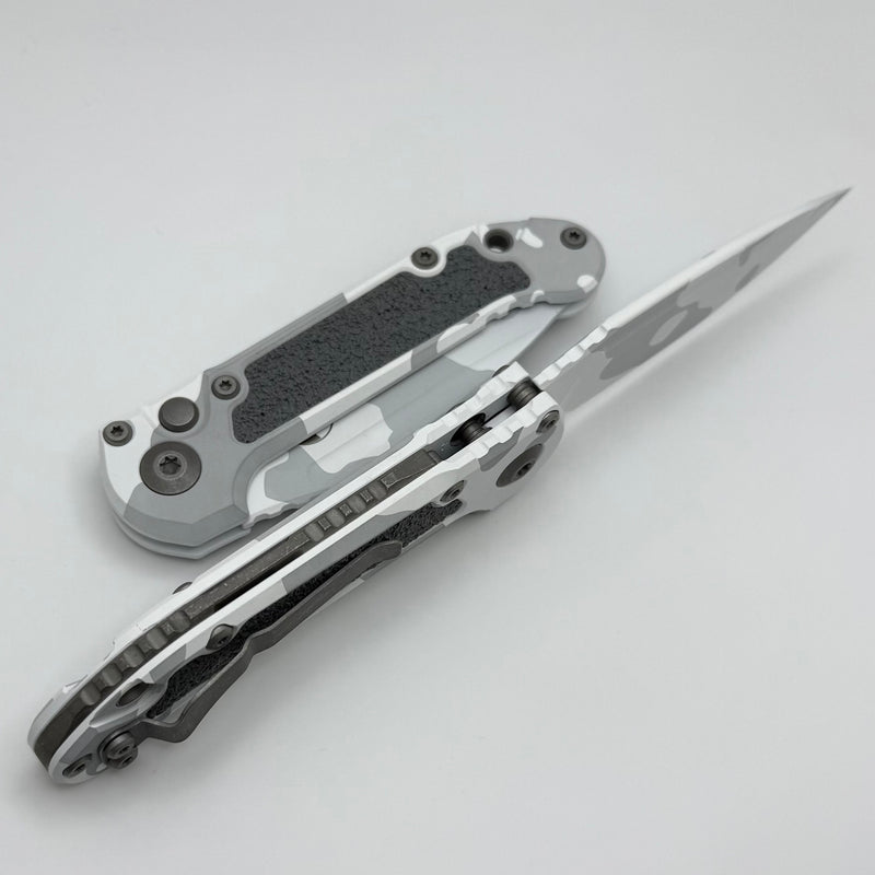 Microtech Knives LUDT Gen III Artic Camo Drop Point 1135-1ACS-D22Z13