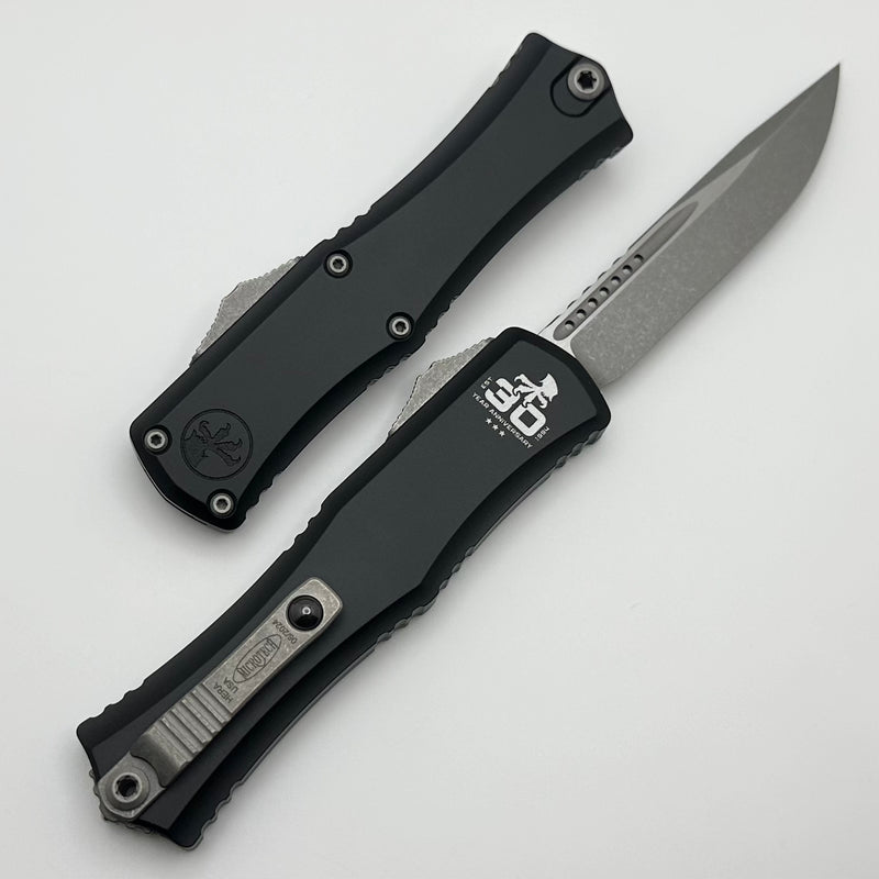 Microtech Knives Mini Hera 30th Anniversary Apocalyptic S/E M390MK w/ Black Handle 1703M-10AP30