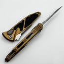 Microtech Socom Elite Auto Tan Handles w/ S/E Stonewash 160A-10TA