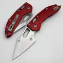 Microtech Knives Manual Stitch RAM LOK Fluted Red Aluminum Stonewash Standard & M390MK 169RL-10FLRD