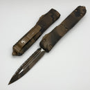 Microtech Ultratech Double Edge Full Serrated Coyote Camo 122-3CCS