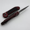 Microtech Knives LUDT Gen III DLC Tanto w/ Merlot Handle Signature Series 1136-1DLCTMRS