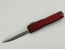 Microtech Ultratech Gen IV D/E Stonewash Standard w/ Merlot Handle 11224-10MR