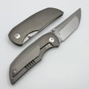 Dalibor Bergam Arrakis w/ Titanium Zirblast Integral Handle & Satin S90V One Per Household