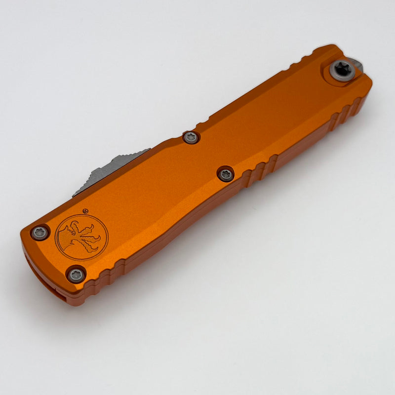 Microtech Ultratech Gen IV D/E Apocalyptic Full Serrated w/ Orange Handle 11224-12APOR