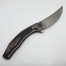 Pre Owned Custom Knife Factory Ablya w/ Bronze Titanium/Carbon Fiber/Zircuti & M390