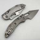 Microtech Marfione Select Manual Stitch RAM LOK Frag Titanium Handles & Stonewash M390MK w/ Double Vapor Blast & Bronze Accents 169RL-10FRMS1