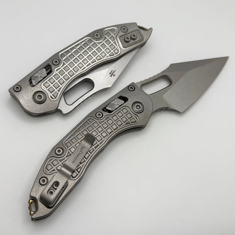 Microtech Marfione Select Manual Stitch RAM LOK Frag Titanium Handles