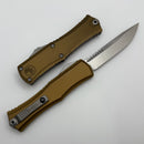 Microtech Knives Mini Hera Stonewash S/E M390MK w/ Tan Handle 1703M-10TA