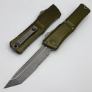Microtech Knives Combat Troodon Gen III Apocalyptic Tanto Partial Serrated w/ OD Green Handle 1144-11APOD