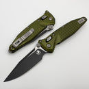 Microtech Socom Ram-Lok Tactical w/ OD Green Aluminum Frag Handles & S/E Black M390MK 160RL-1FROD