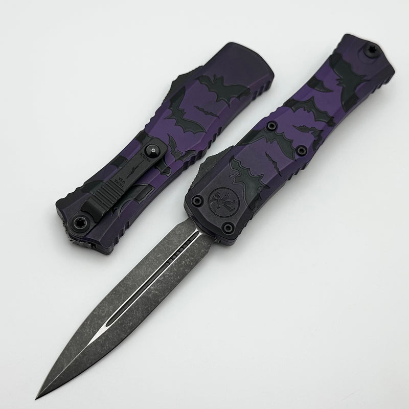 Microtech Knives Mini Hera Bats Halloween D/E M390MK Signature Series 1702M-1HWBAS