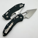 Microtech Knives Manual Stitch RAM LOK Fluted Black G-10 Handles & Stonewash Full Serrated M390MK 169RL-12FLGTBK