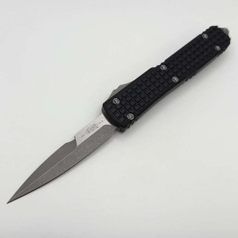 Pre Owned Microtech Ultratech Blade Show 2023 Bayonet Apocalyptic & Black Frag G-10 Top 120-10APFRGTBKBS