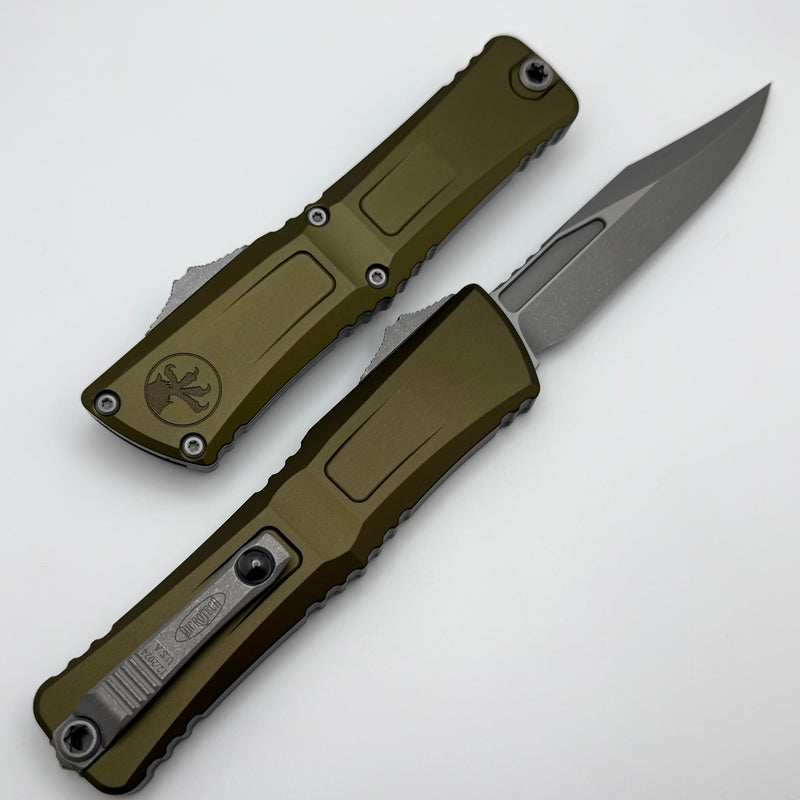 Microtech Knives Combat Troodon Gen III Apocalyptic Bowie w/ OD Green Handle 1146-10APOD