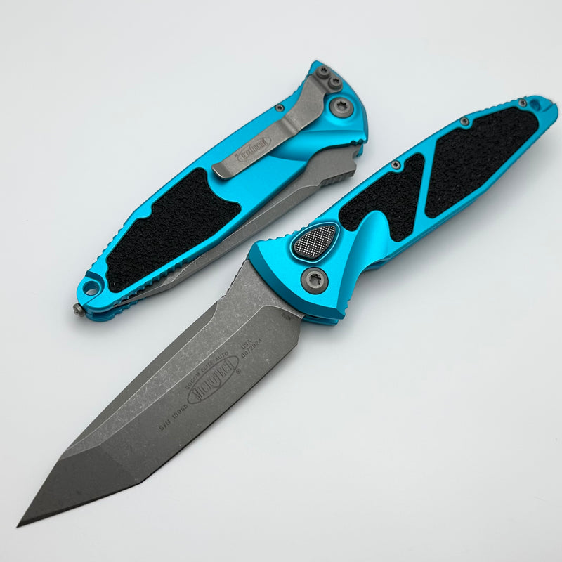 Microtech Socom Elite Auto Turquoise w/ Tanto Apocalyptic 161A-10APTQ