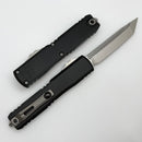 Microtech Ultratech ZBP Tanto Stonewash w/ Black Handle 1123-10