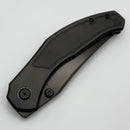 Custom Knife Factory Blava w/ DLC Milled Titanium & DLC Satin/Polished M398