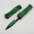 Microtech Knives Mini Hera II Saint Patricks Day Green w/ Bayonet M390MK Signature Series 1701M-1SPDGRS