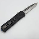 Medford Knife OTF Praetorian S45 Tumbled Tanto & Black Aluminum w/ DLC Clip