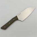 Microtech Santoku 6" OD Green G-10 Handle w/ Stonewash M390MK 3200-10OD