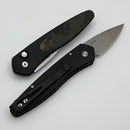Pro-Tech Half-Breed Black Handle w/ Camo G-10 Inlay & Stonewash S35 3624