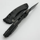 Microtech Amphibian RAM LOK Fluted Carbon Fiber & DLC Partial Serrated M390MK 137RL-2DLCTFLCFS