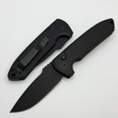 Pro-Tech Les George Rockeye Operator Smooth Black Handle & DLC MagnaCut