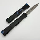 Microtech Marfione Select Nemesis IV Black Handle w/ Antique Blue Ti Accents & 4.4" Apocalyptic D/E M390MK 1152-10APMS2