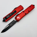 Microtech UTX-85 Single Edge Black Standard & Red 231-1RD