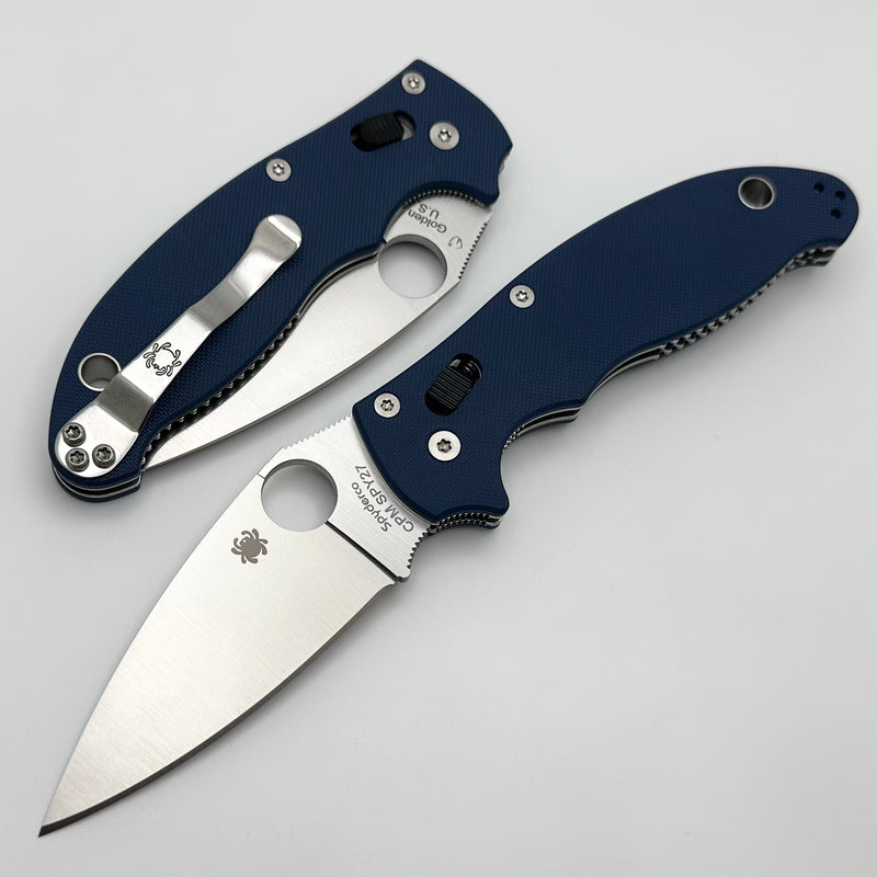 Manix 2 Cobalt Blue G-10 Handles w/ SPY27 C101GPCBL2