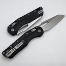 Microtech Knives MSI RAM LOK Black Polymer Injection Molded w/ Blue Back Strap & M390MK 210T-10PMBK-A1
