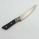 Microtech Boning Knife Black G-10/Titanium Bolster Handle w/ Stonewash M390MK 3100B-10BK