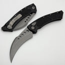 Microtech Hawk w/ Black Aluminum Handle & Apocalyptic M390MK 166-10AP