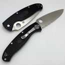 Spyderco Resilience Lightweight Black FRN & Combo Edge 8Cr13MoV C142PSBK