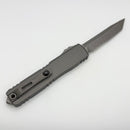Pre Owned Microtech Ultratech ZBP Tanto Apocalyptic Partial Serrated Natural Clear 1123-11APNC