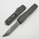 Microtech Ultratech EX - ZBP Hellhound Apocalyptic w/ Natural Clear Milled Handle Signature Series 1119EX-10APNCS