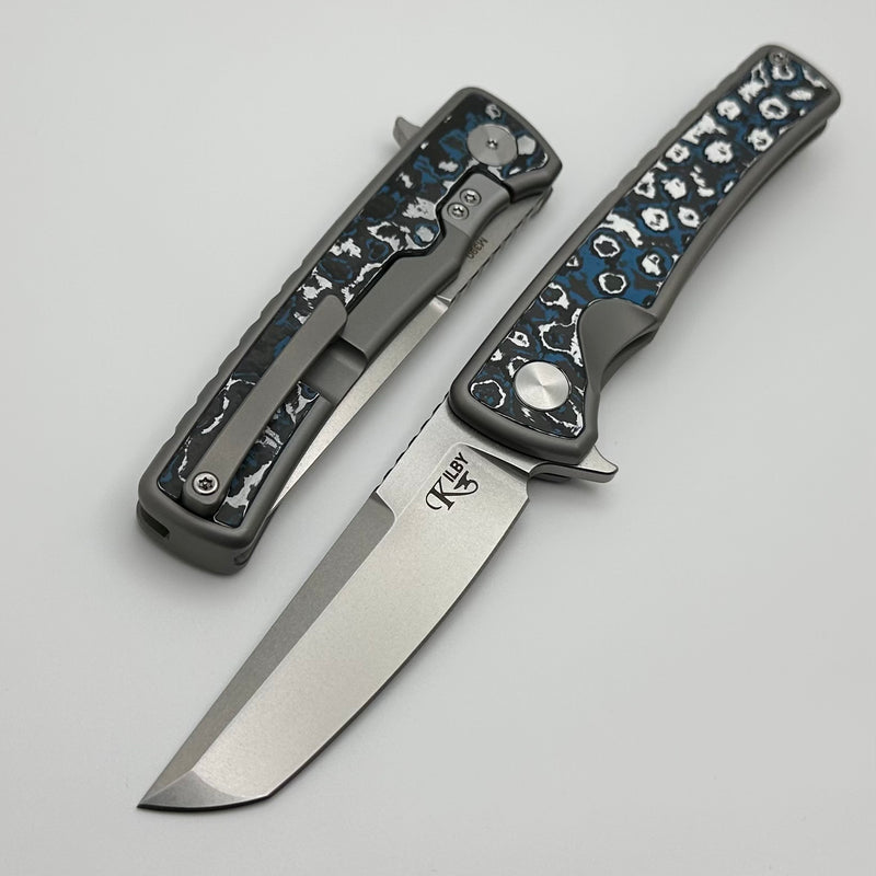 Mechforce Kilby Shard Titanium Integral Handle w/ Frost Fat Carbon Inlays & Stonewash M390