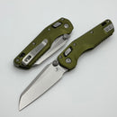 Microtech MSI RAM LOK Mini OD Green Fluted Aluminum Handles w/ Stonewashed M390MK 210M-10FLOD